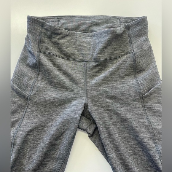 Lululemon Speed Up Tight 28" With Pockets Heathered Black sz 6 - Picture 8 of 14